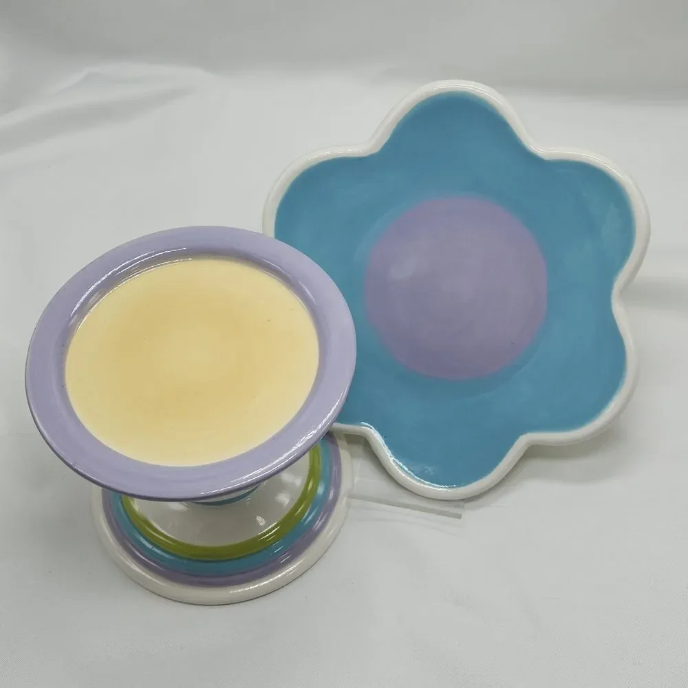 🔥PartyLite Pastel Lively Pillar Candle Holder Set - Picture 8 of 13